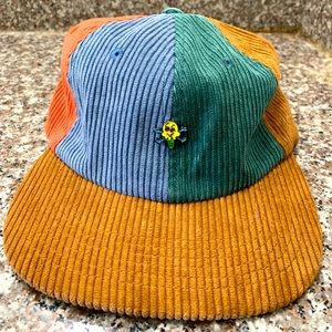 Ice Cream multicolored corduroy one size fits all baseball cap hat!